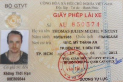 Permis de conduire Vietnamien