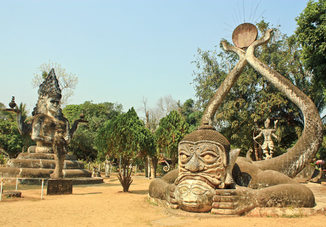 Buddha parc Vientiane Laos