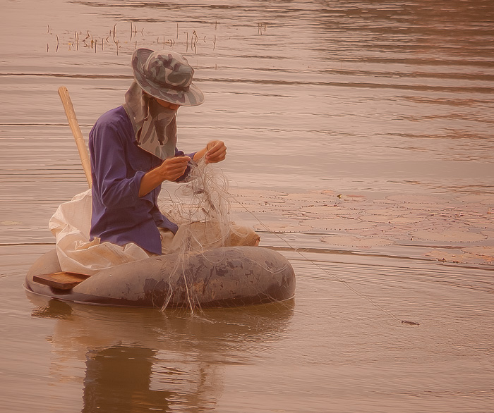 peche traditionelle Laotienne